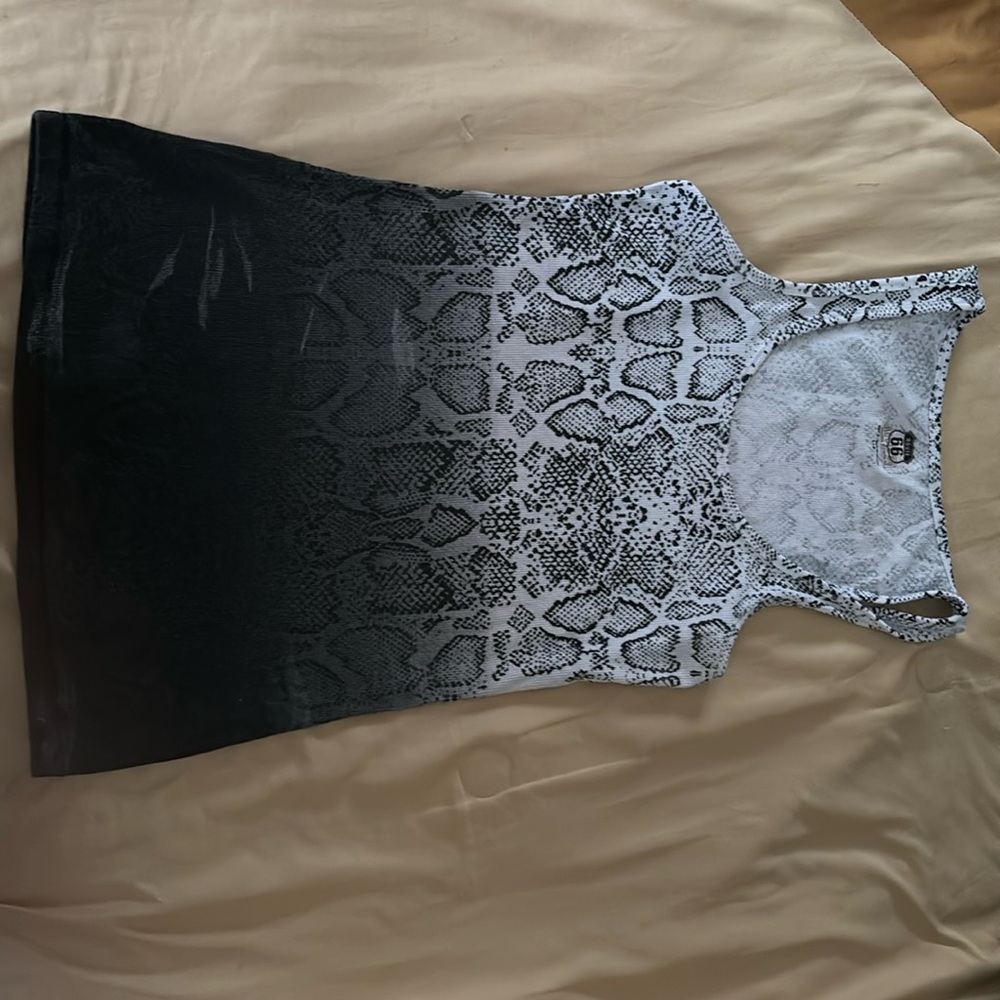 Snake print tank top